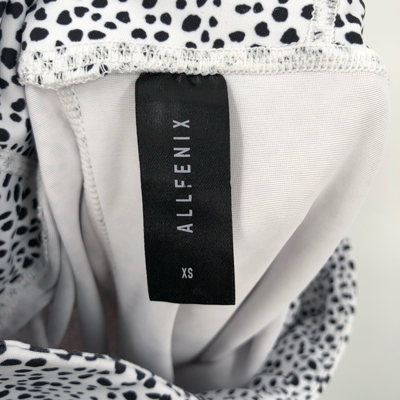 ALL FENIX x ANTHROPOLOGIE Montana High Rise Legging XS White Black Dots Spots - Picture 7 of 8